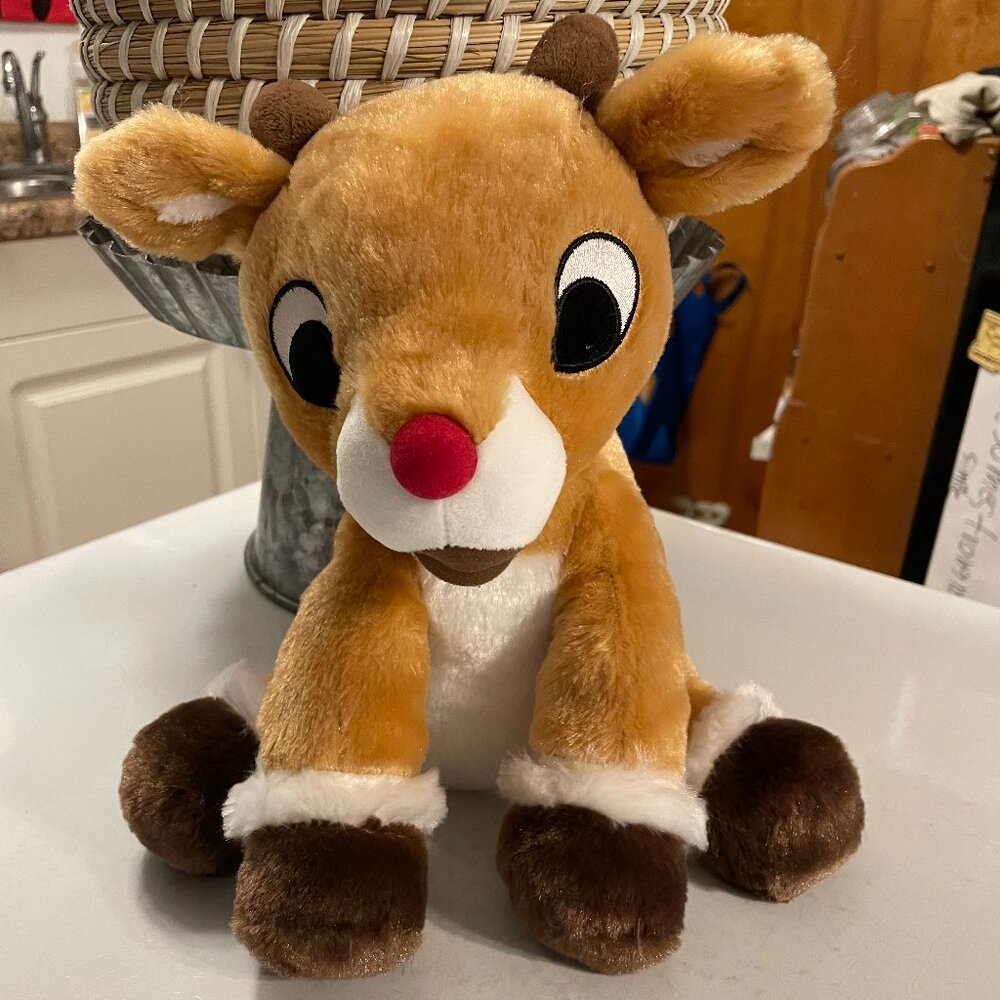 Rudolph the Red Nosed Reindeer Sitting Plush